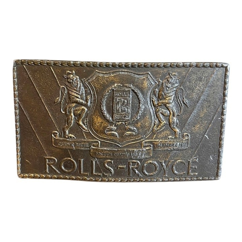 Vintage Lewis Buckles Rolls Royce Belt Buckle
